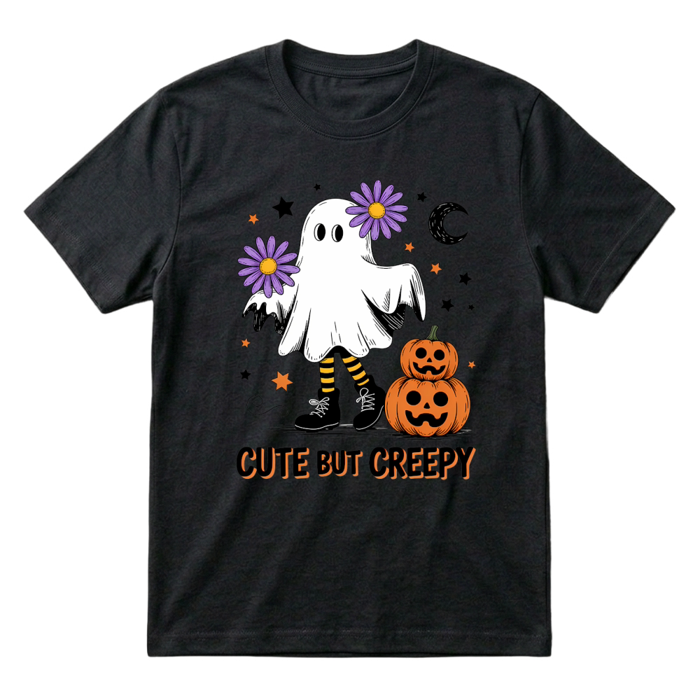 Product Spooky Halloween Retro Cute but Creepy Ghost T-Shirt