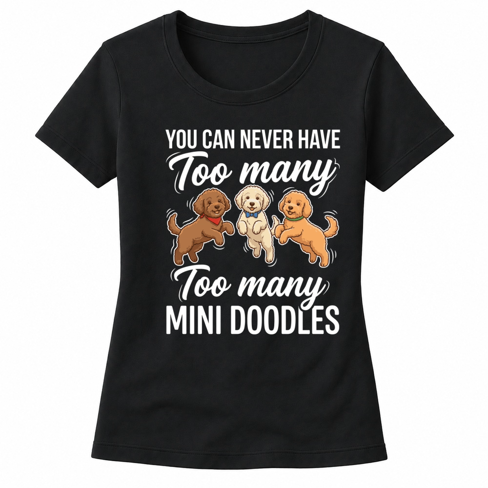 Product Mini Doodles Dog Cute Pets Women's T-shirts