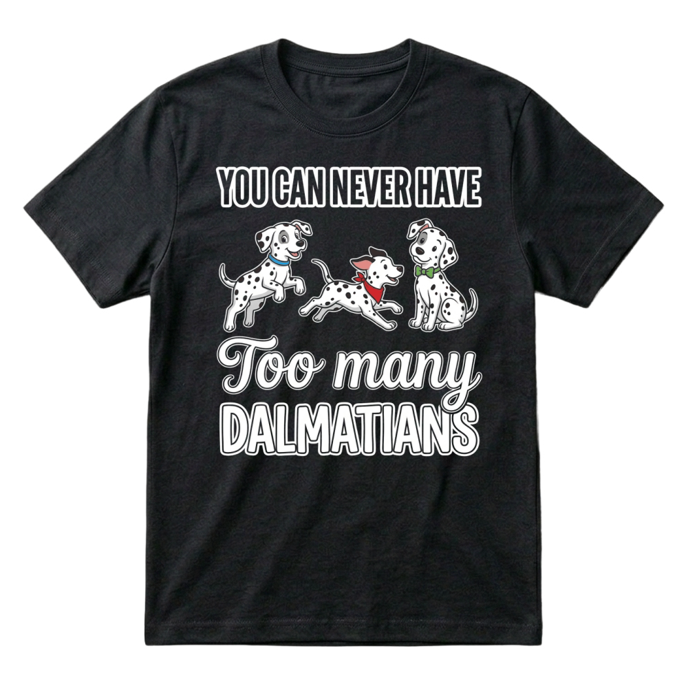 Product Puppies Dalmatians Dogs Canines Cartoon T-Shirt
