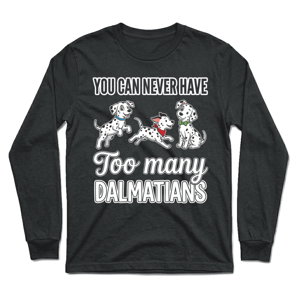 Product Puppies Dalmatians Dogs Canines Cartoon Unisex Longsleeve