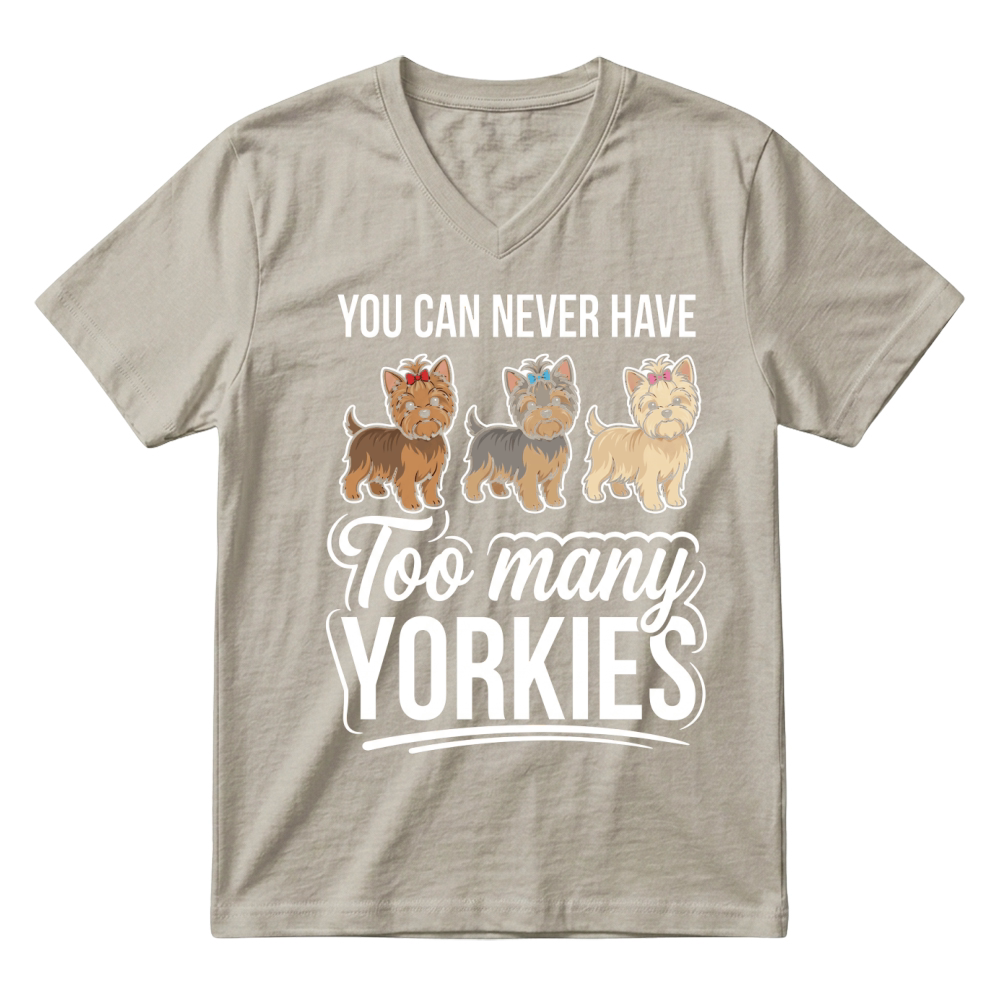 Product Yorkies Dog Pet Yorkie Canine V-Neck T-shirt