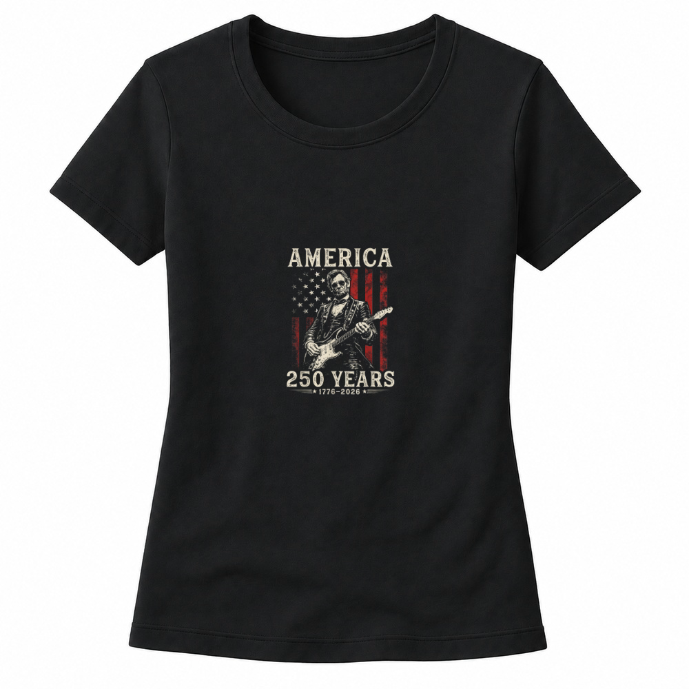Product Vintage Abraham Lincoln Abe Lincoln Playing Guitar 250 Years T Shirt Women's T-shirts