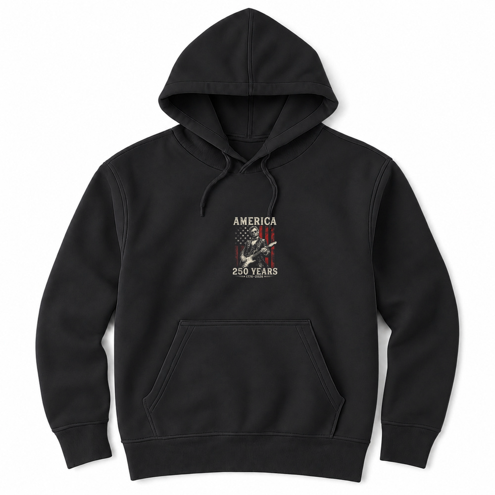 Product Vintage Abraham Lincoln Abe Lincoln Playing Guitar 250 Years T Shirt Unisex Hoodie