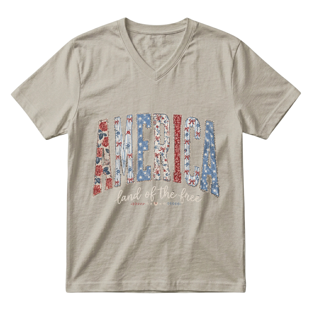 Product USA 250 Years Anniversary 4th of July V-Neck T-shirt