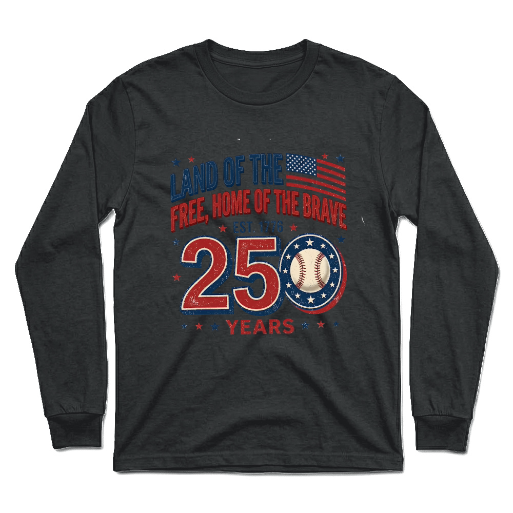 Product 250 Years Patriotic Baseball Est 1776 Unisex Longsleeve