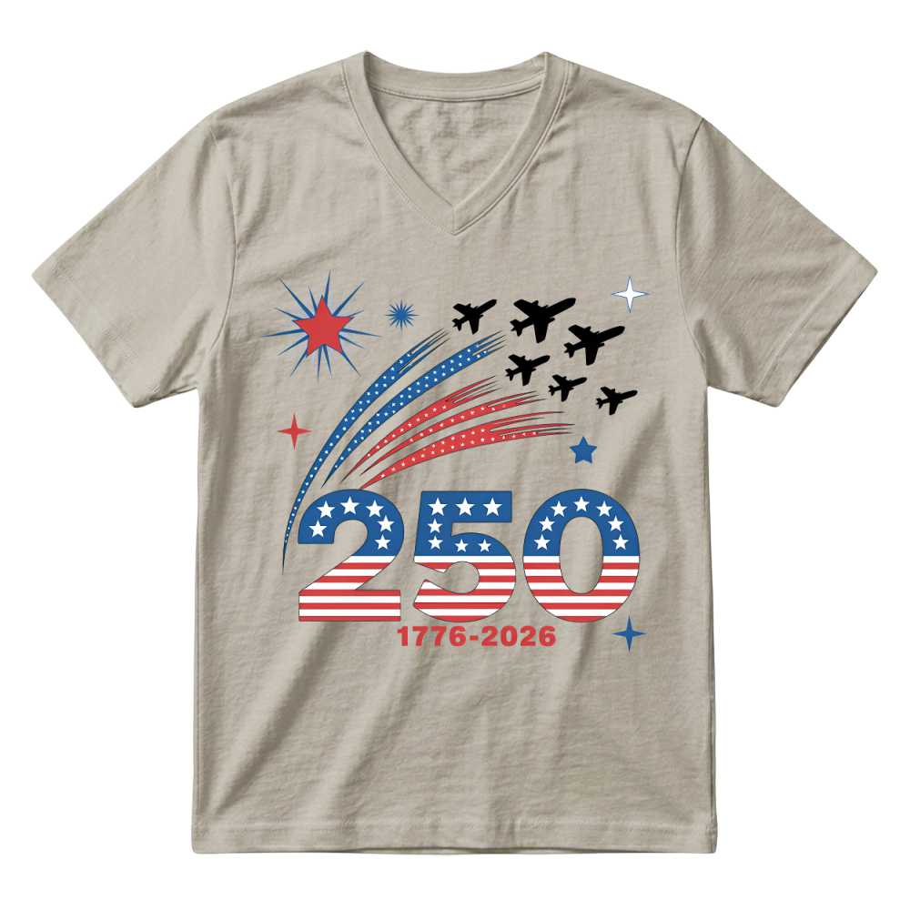 Product 250 Years Anniversary 1776 2026 V-Neck T-shirt