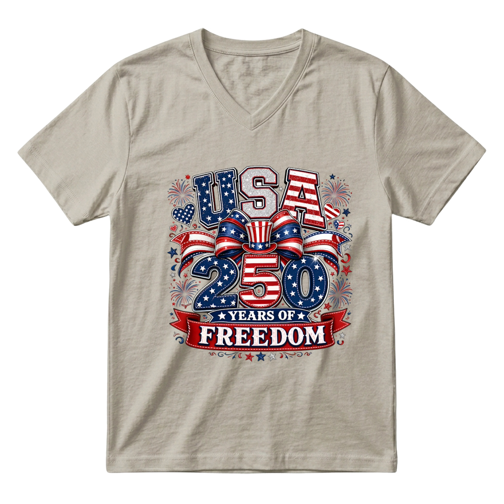 Product USA 250 Years of Freedom V-Neck T-shirt