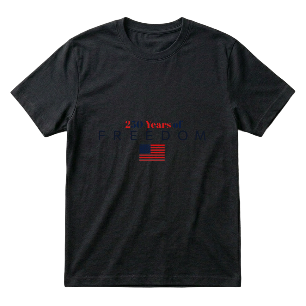 Product 250 Years of Freedom American Flag T-Shirt