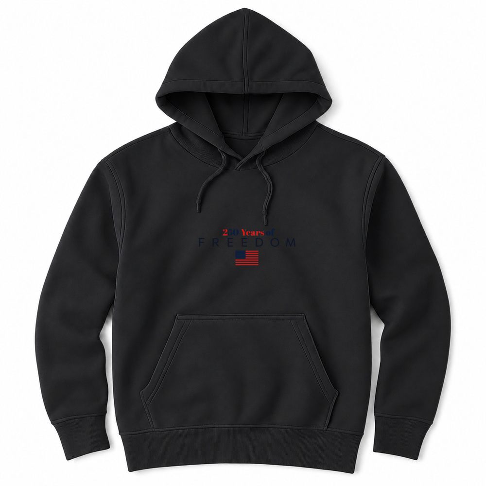Product 250 Years of Freedom American Flag Unisex Hoodie