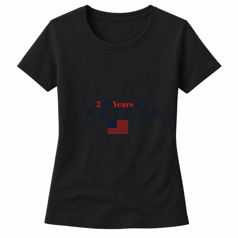 Product 250 Years of Freedom American Flag Women's T-shirts