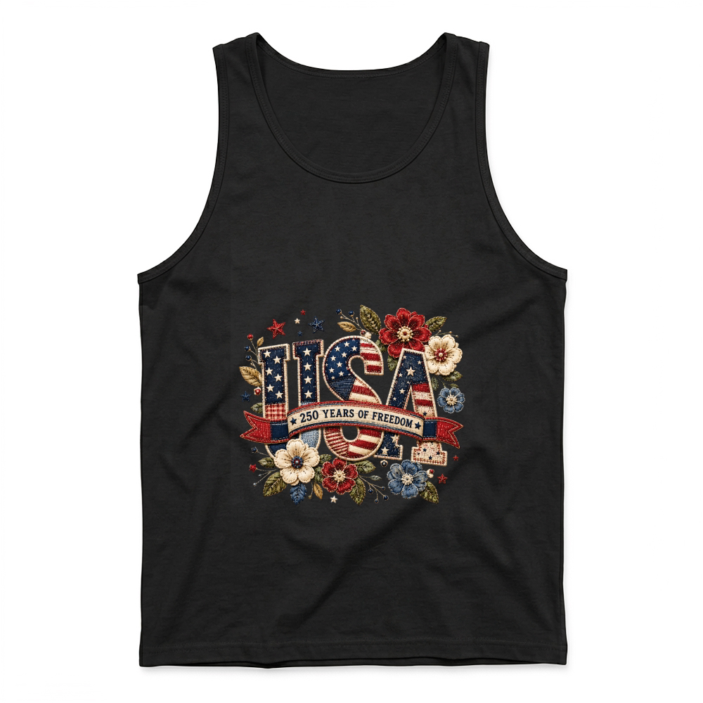 Product Patchwork USA 250 Years Floral Tank Top