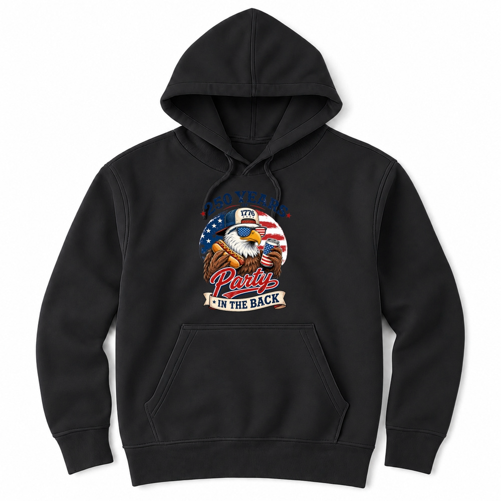 Product 250 Years Patriotic Eagle Party In The Back Unisex Hoodie