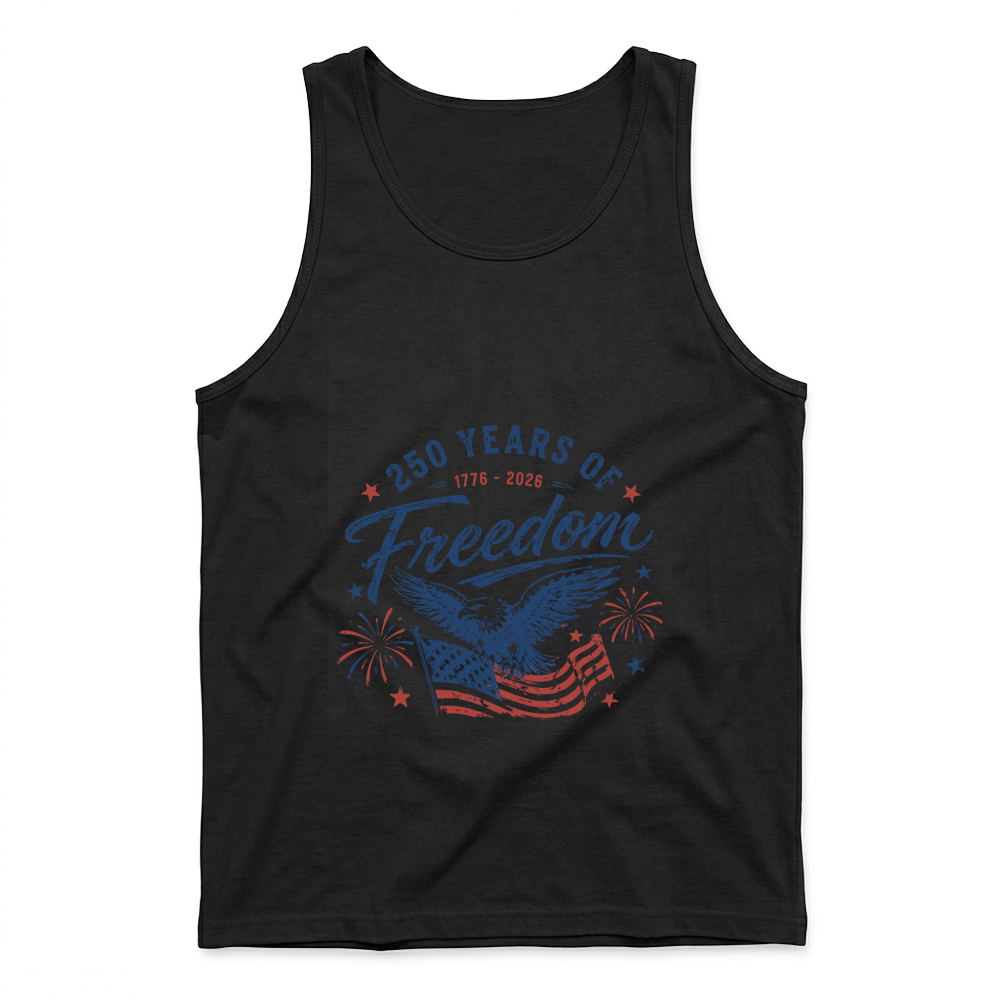 Product USA 250 Years of Freedom Eagle 1776 2026 Tank Top