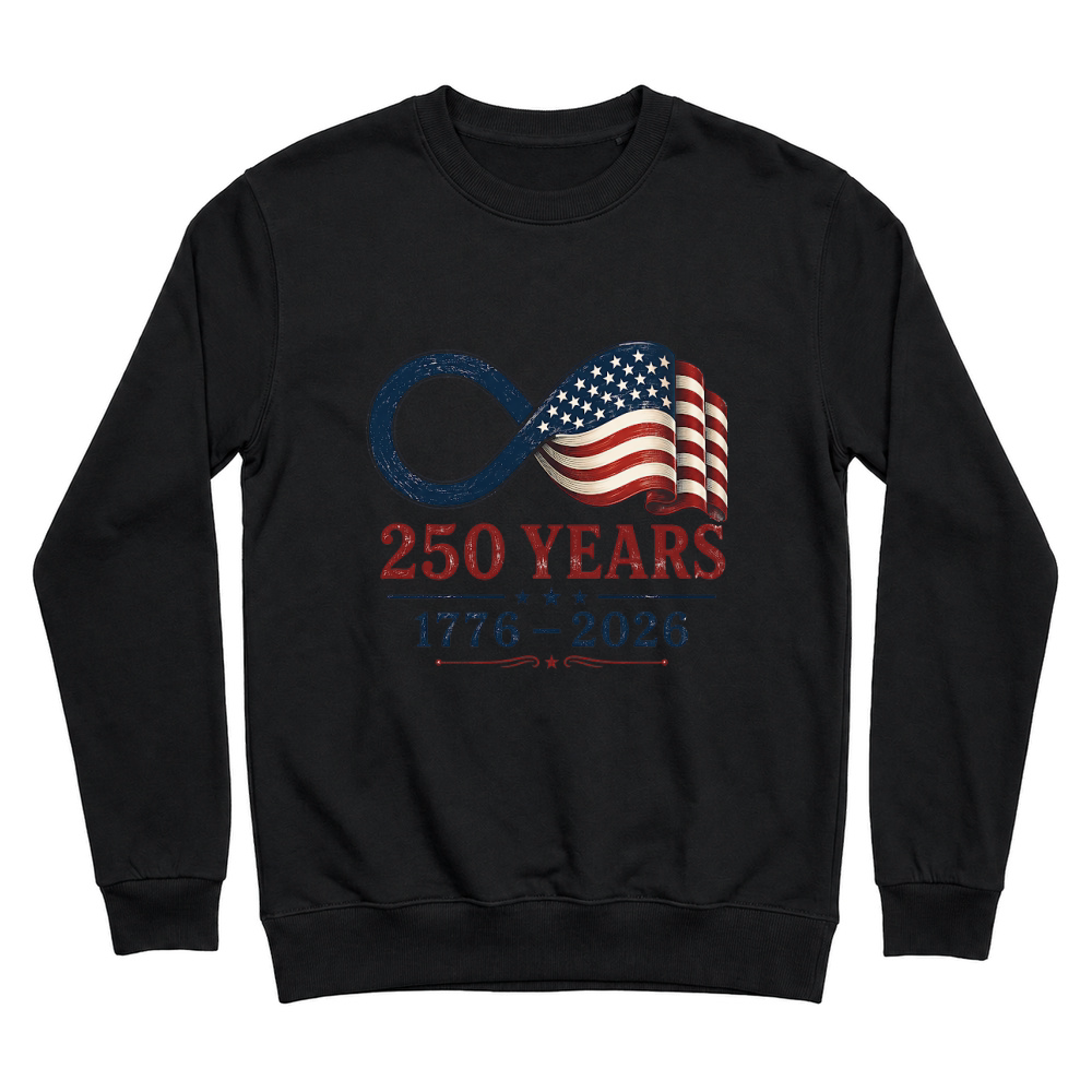 Product USA 250 Years Flag 1776 2026 Unisex Sweatshirt