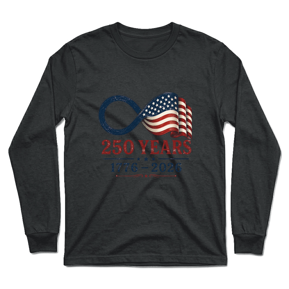 Product USA 250 Years Flag 1776 2026 Unisex Longsleeve