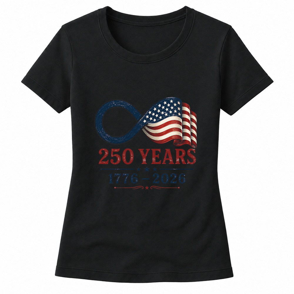 Product USA 250 Years Flag 1776 2026 Women's T-shirts