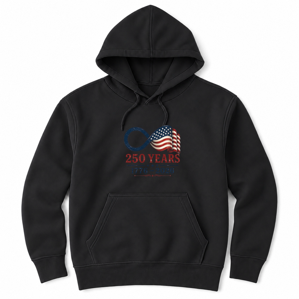 Product USA 250 Years Flag 1776 2026 Unisex Hoodie