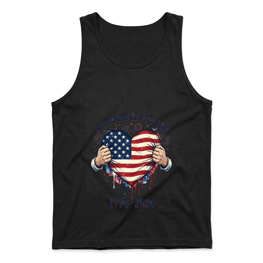 Product 250 Years of Freedom Patriotic 1776 2026 Tank Top