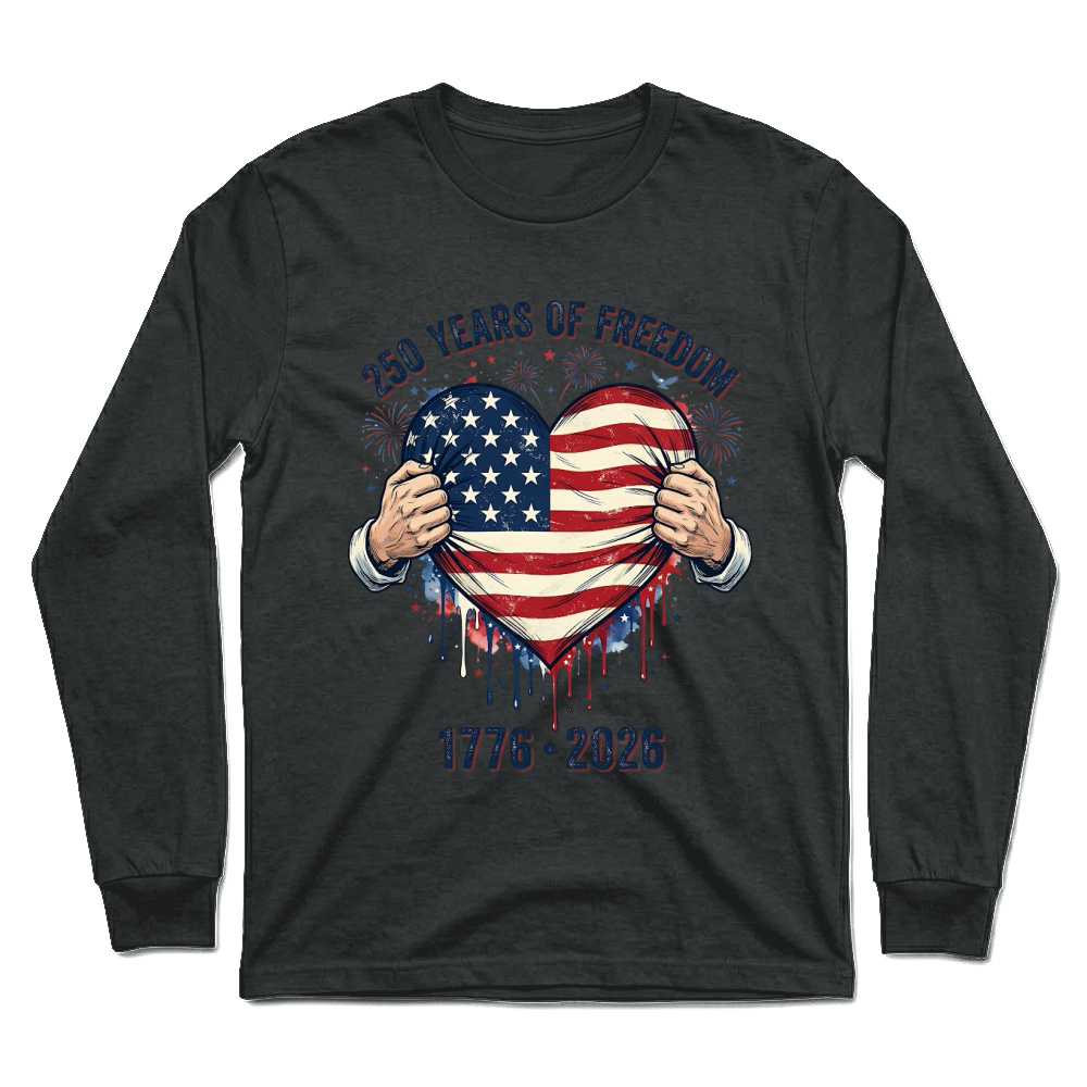 Product 250 Years of Freedom Patriotic 1776 2026 Unisex Longsleeve