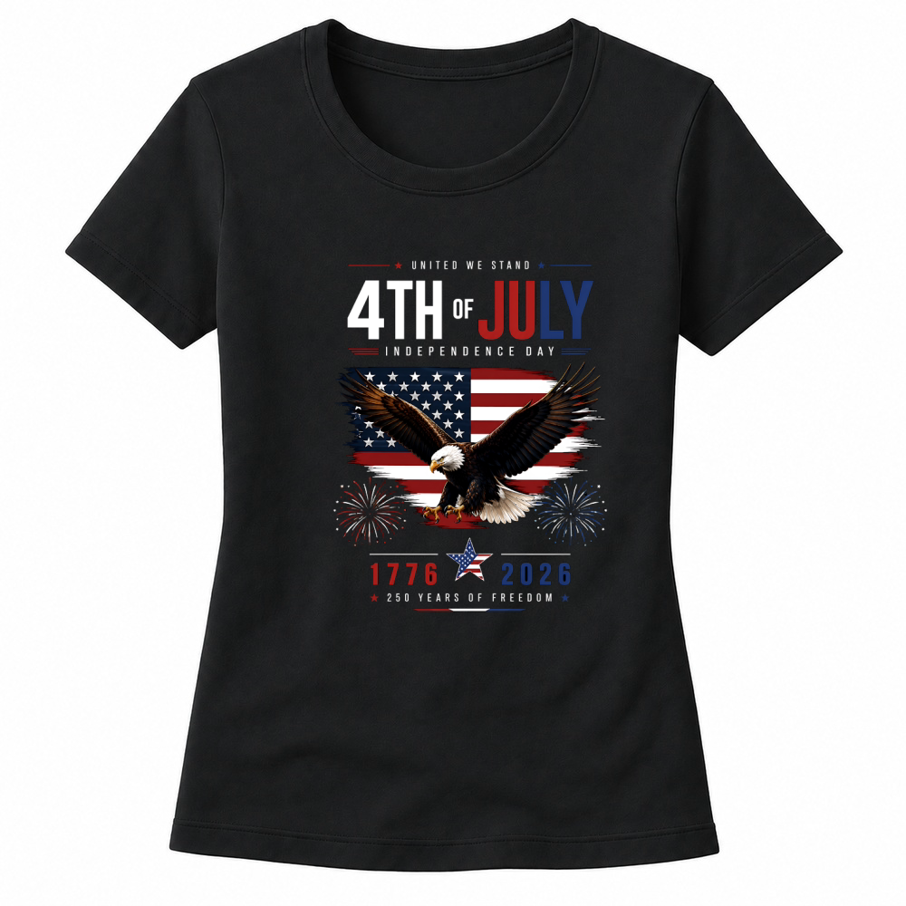 Product United We Stand 4th Of July Independence Day 1776 2026 250 Years Freedom Women's T-shirts