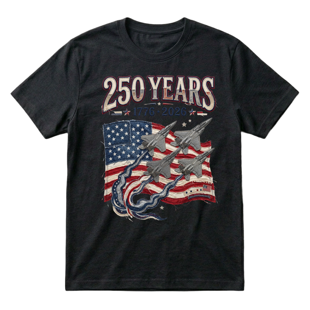 Product 250 Years USA Jets Trendy T-Shirt