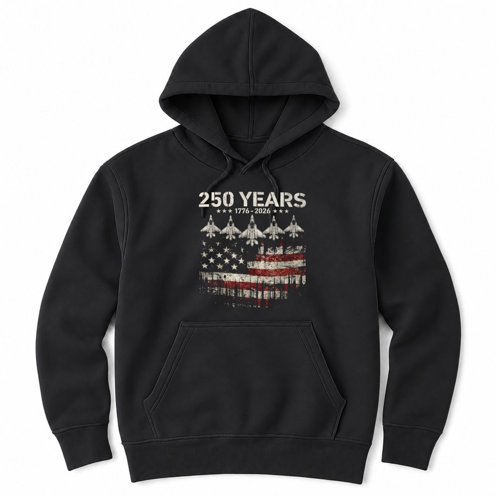 Product 250 Years Patriotic USA Flag Unisex Hoodie