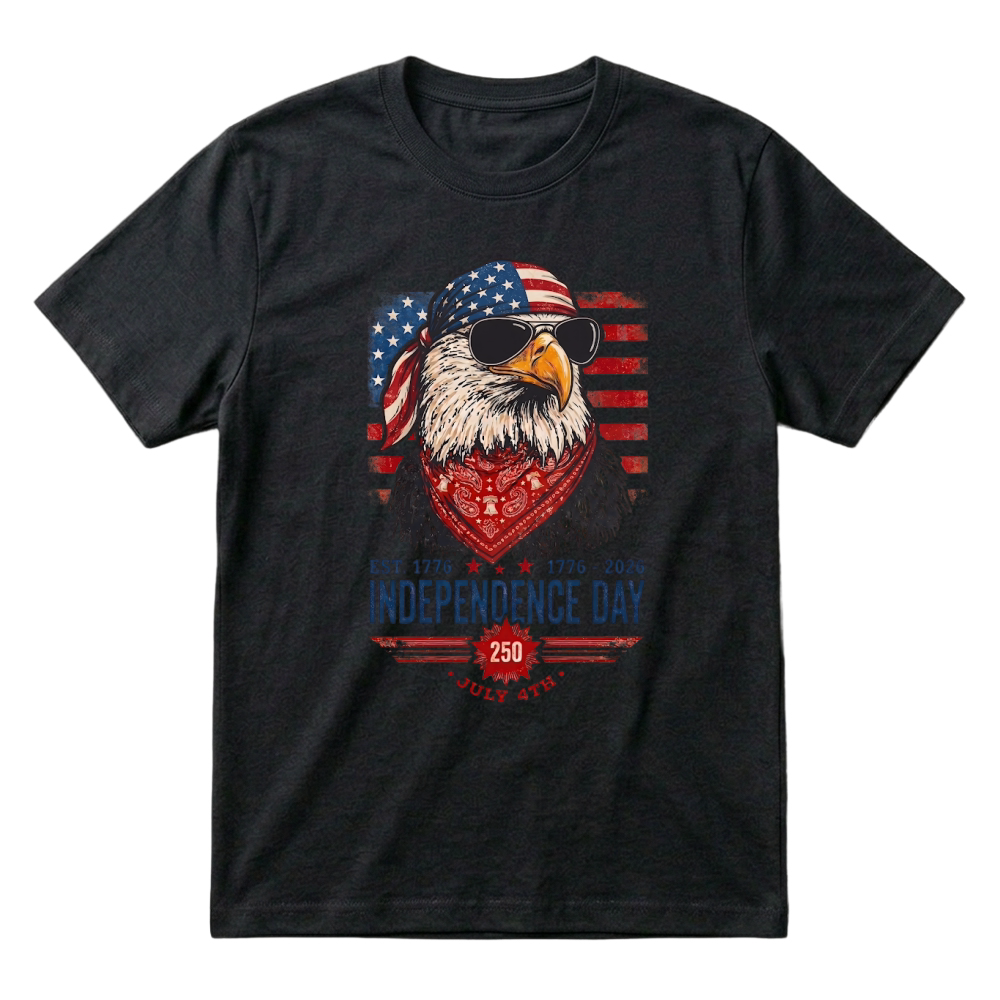 Product 250 Years of American Independence July 4th T-Shirt