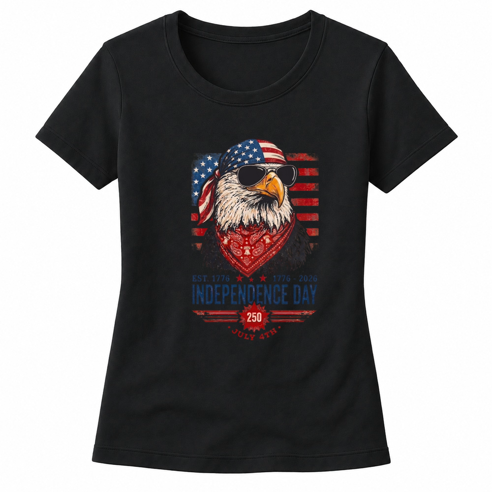 Product 250 Years of American Independence July 4th Women's T-shirts