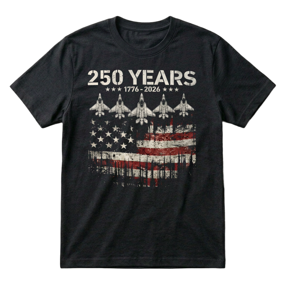 Product 250 Years Patriotic USA Flag T-Shirt