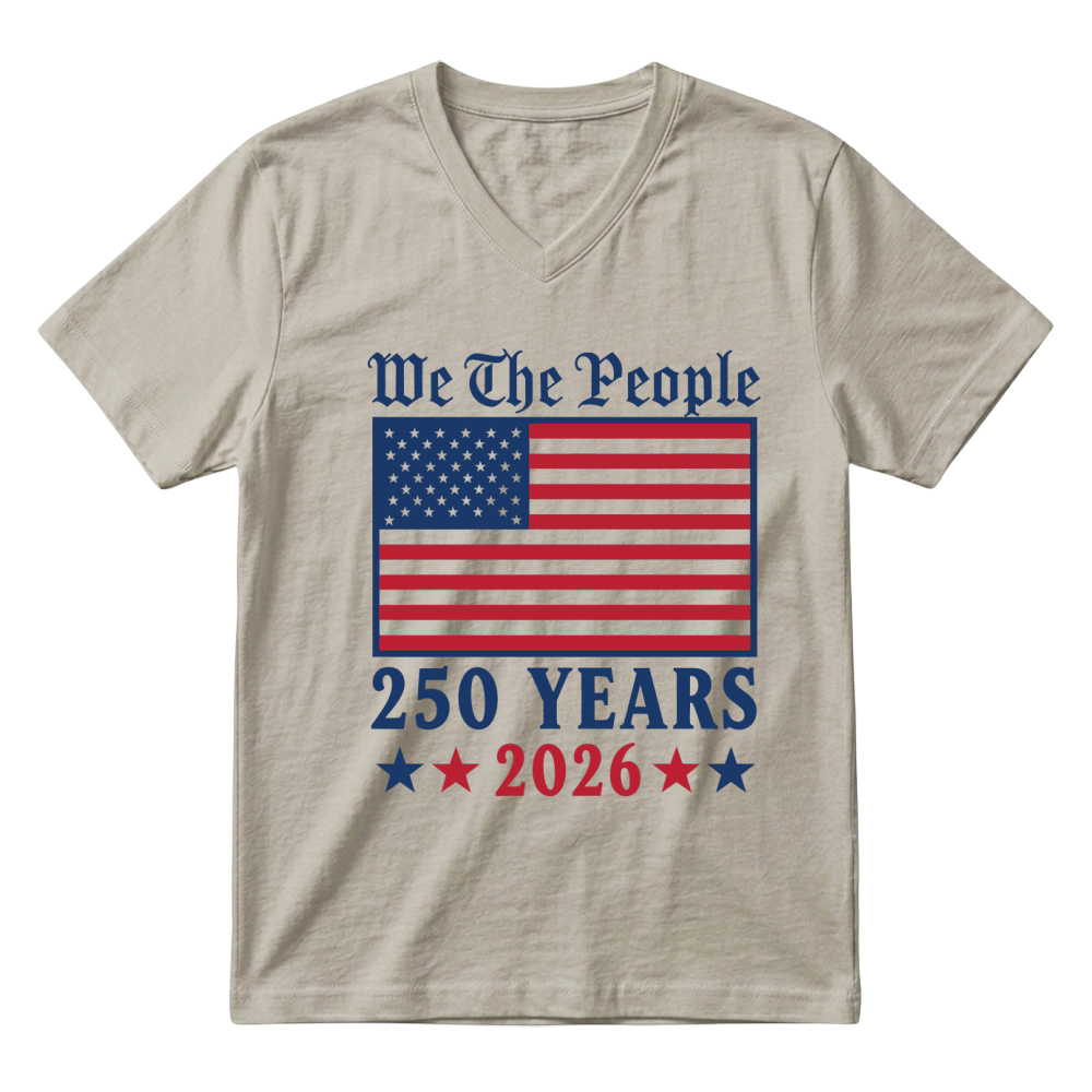 Product We The People 250 Years 2026 V-Neck T-shirt