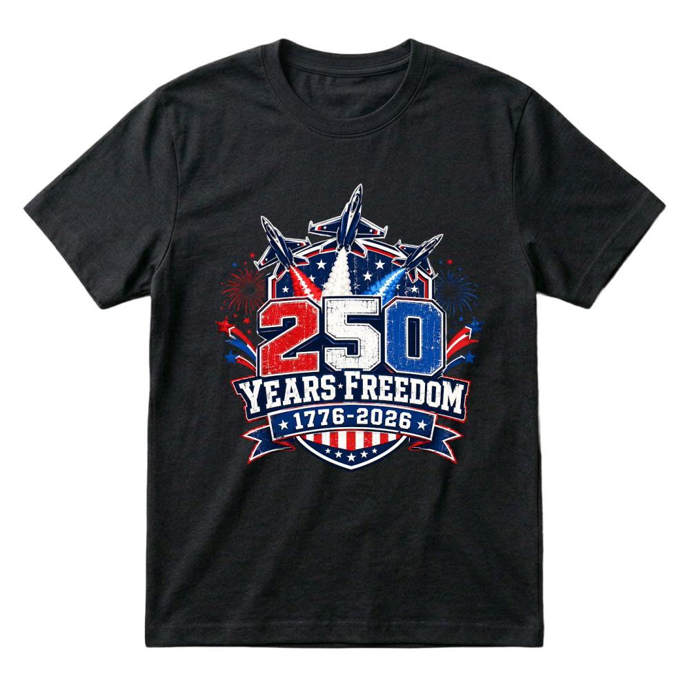 Product 250 Years Freedom USA 4th of July T-Shirt