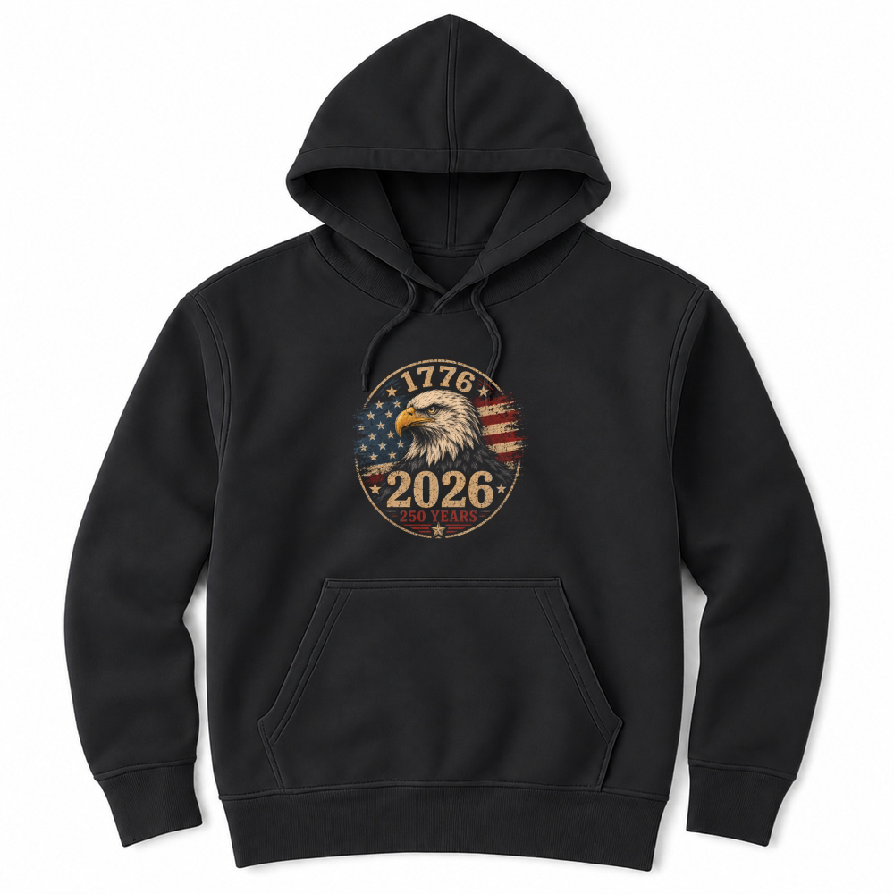 Product 250 Years Eagle 1776 2026 Eagle Retro Unisex Hoodie