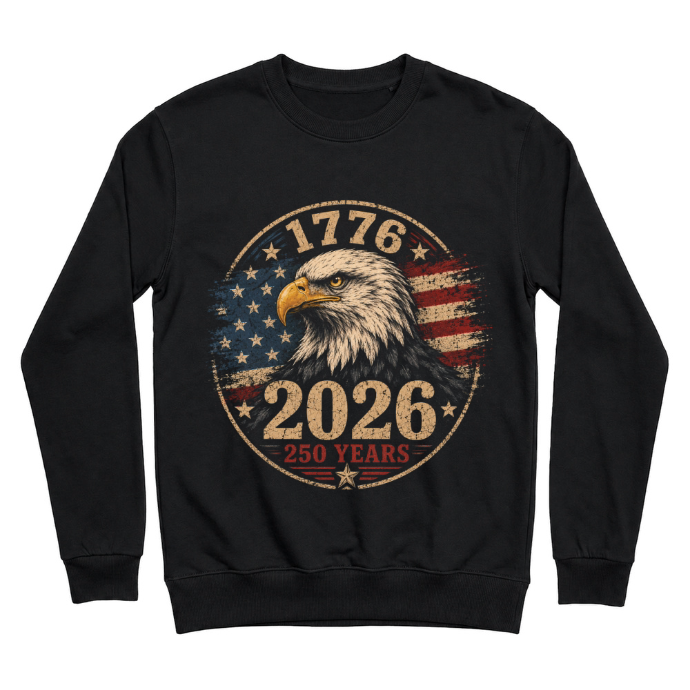 Product 250 Years Eagle 1776 2026 Eagle Retro Unisex Sweatshirt