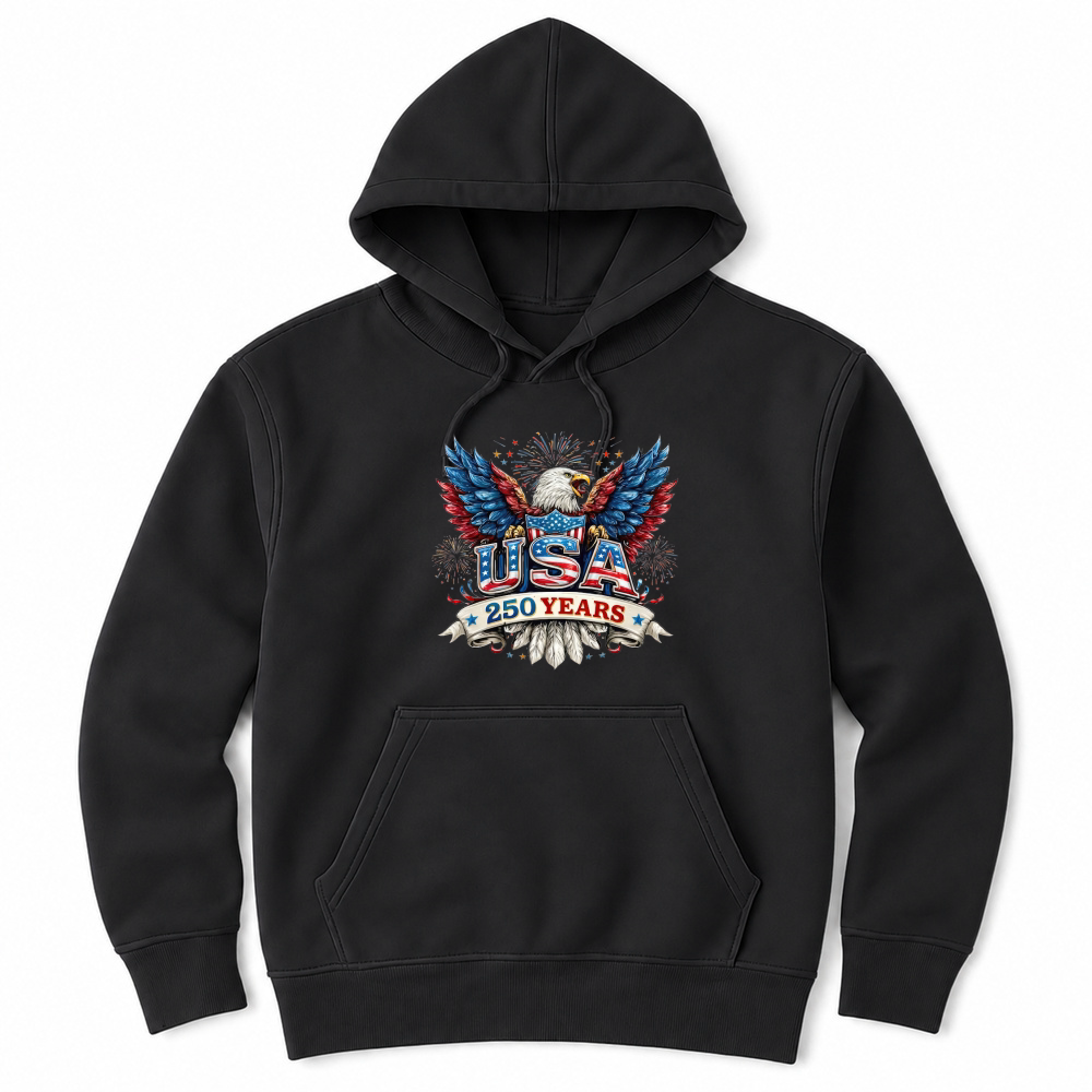 Product USA 250 Years Eagle Firework Unisex Hoodie