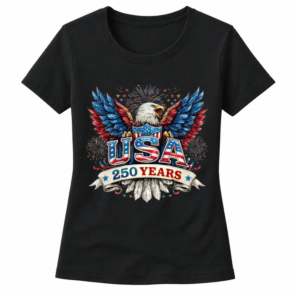 Product USA 250 Years Eagle Firework Women's T-shirts