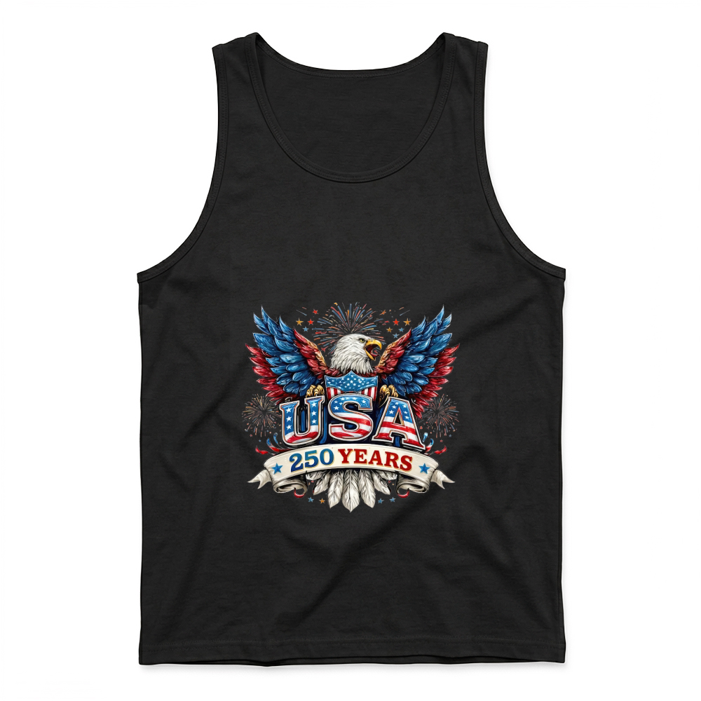 Product USA 250 Years Eagle Firework Tank Top