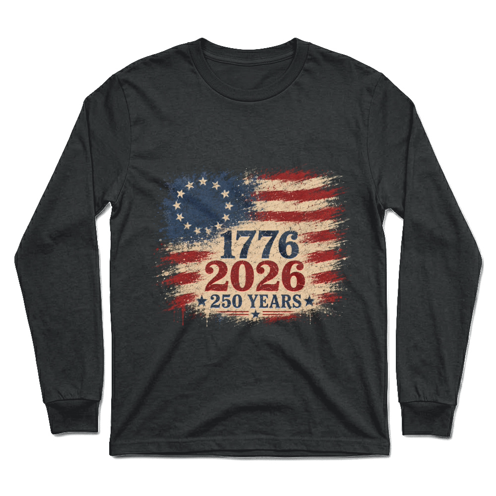 Product 250 Years Eagle 1776 2026 Flag Retro Unisex Longsleeve