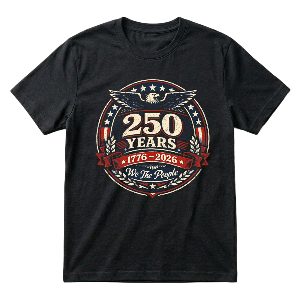 Product RETRO 250 Years America Eagle Badge T-Shirt