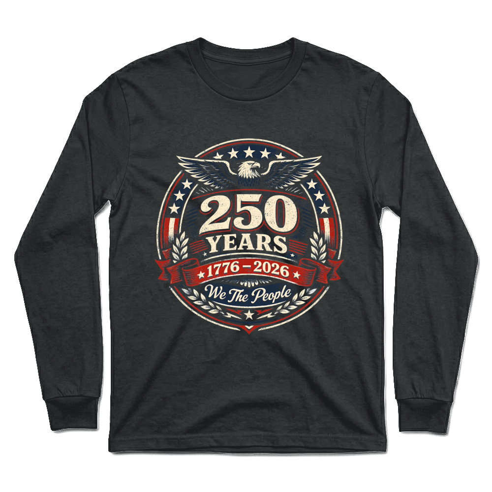 Product RETRO 250 Years America Eagle Badge Unisex Longsleeve