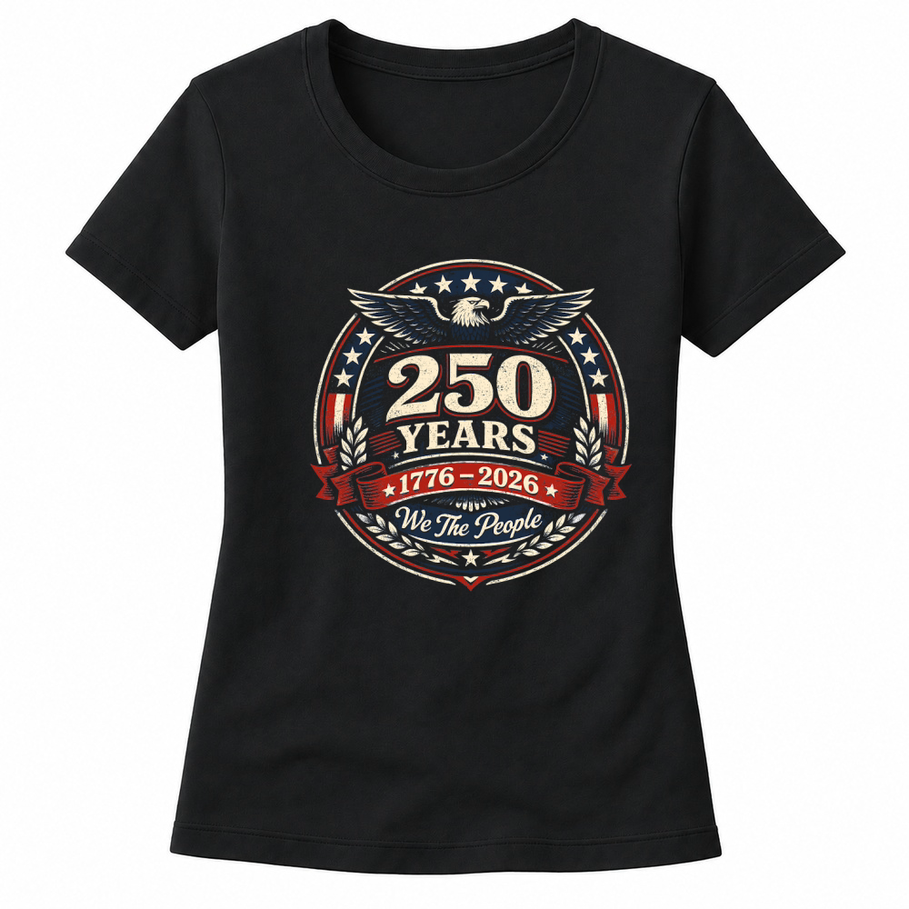 Product RETRO 250 Years America Eagle Badge Women's T-shirts