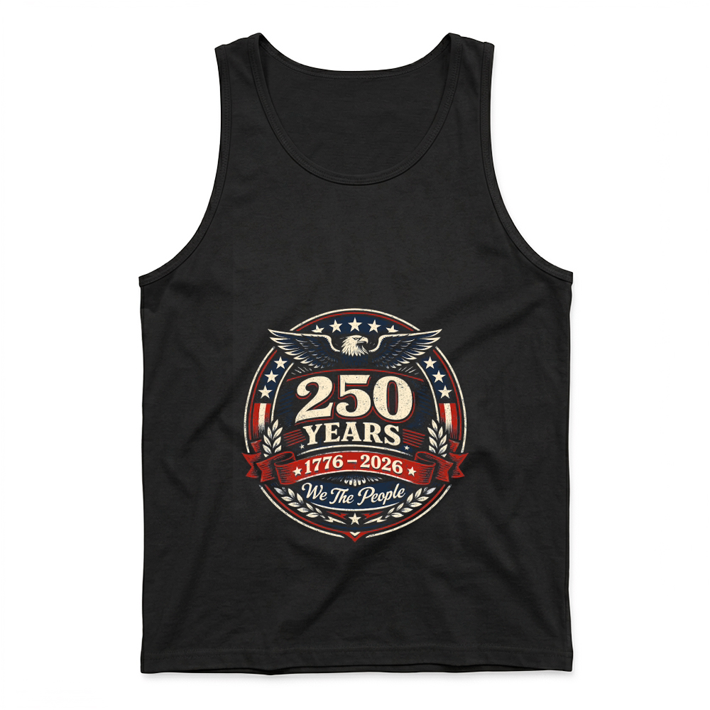 Product RETRO 250 Years America Eagle Badge Tank Top