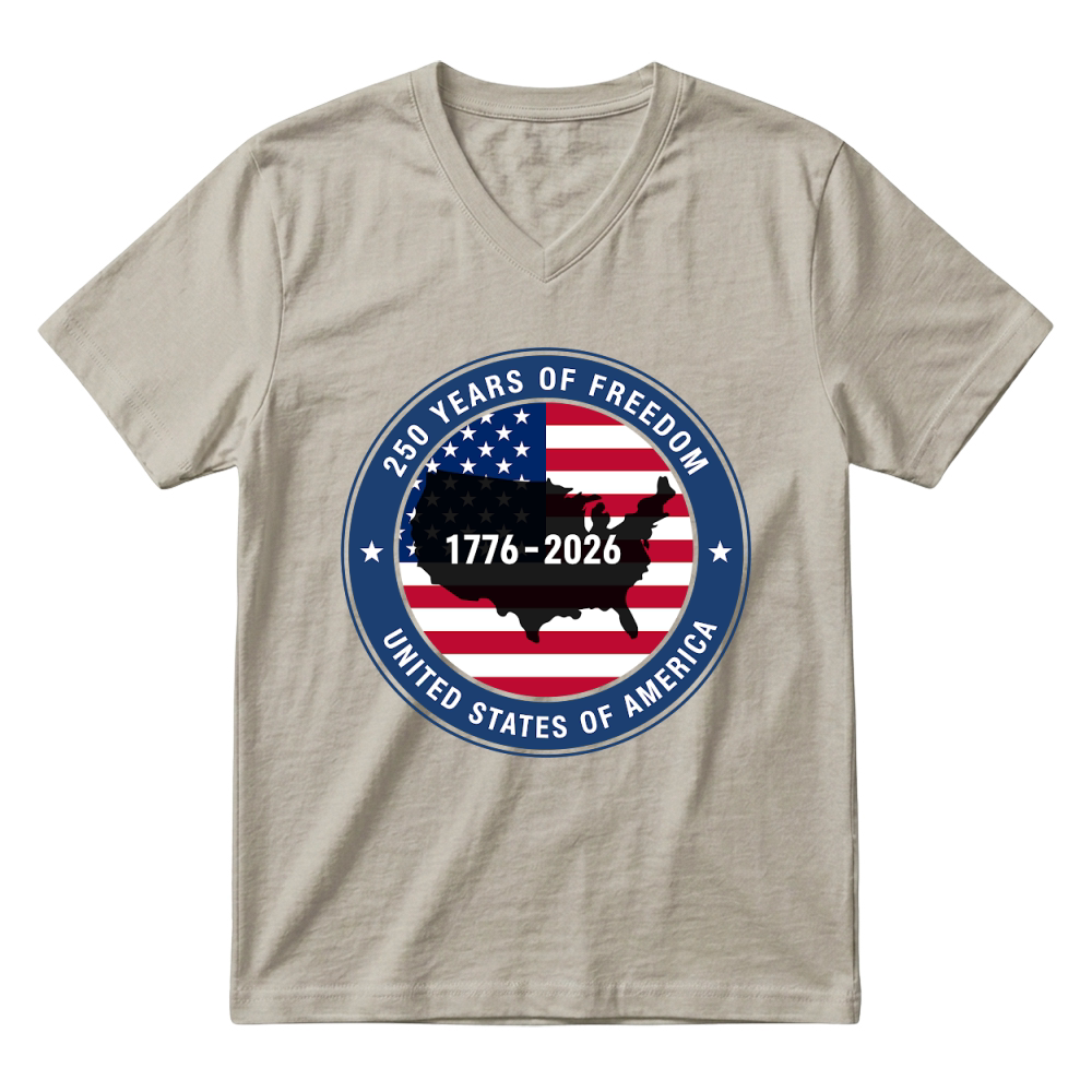 Product 250 Years American Freedom V-Neck T-shirt