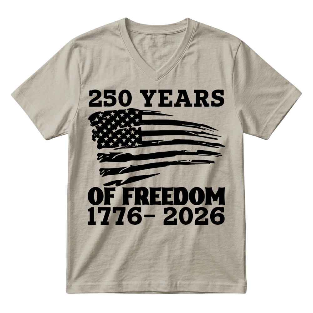 Product 250 Years of Freedom 1776  2026 V-Neck T-shirt