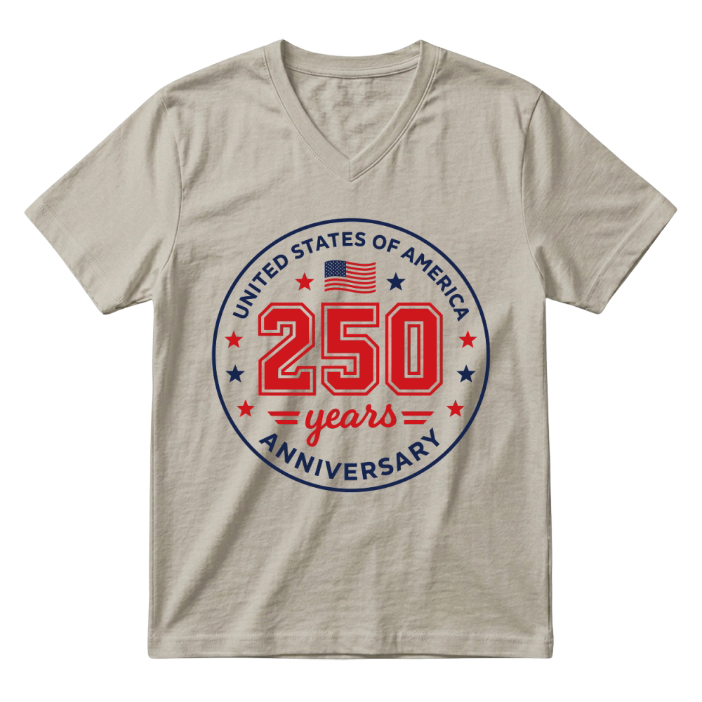 Product United States 250 Years Anniversary V-Neck T-shirt