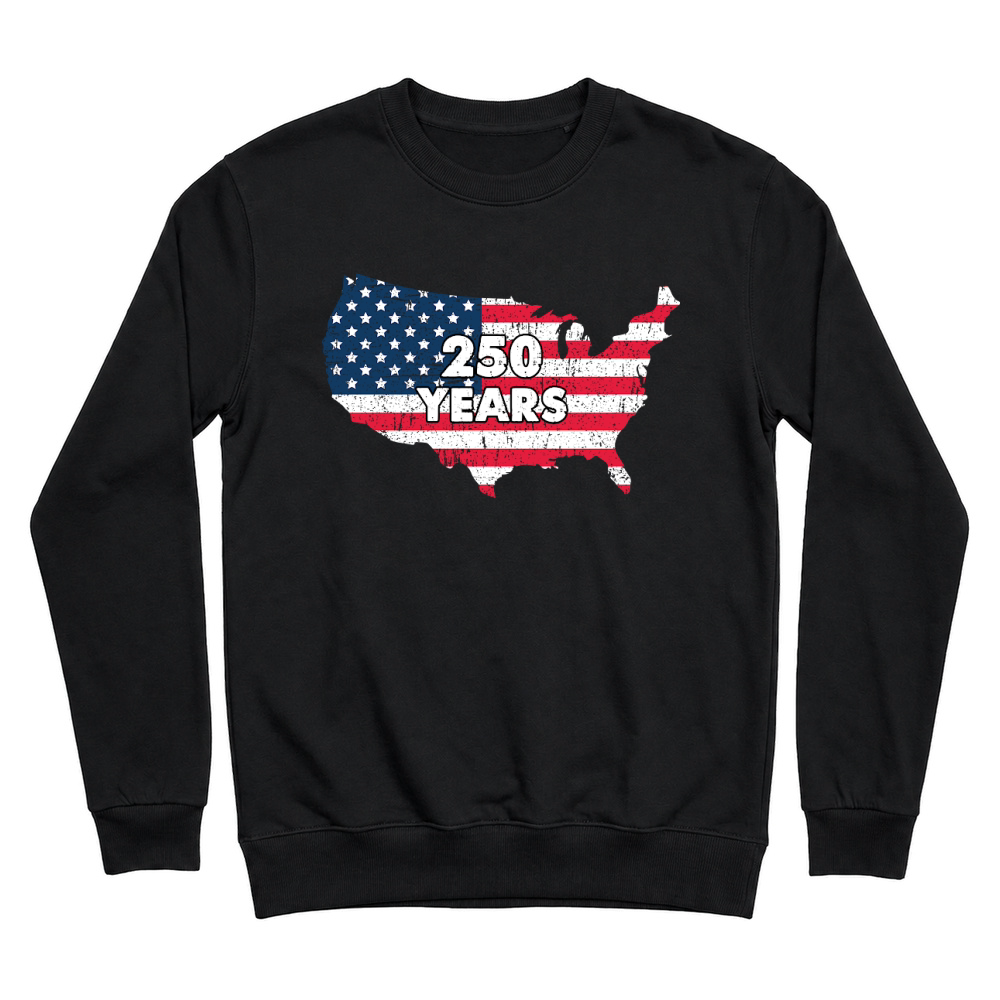 Product USA 250 Years Distressed Flag Unisex Sweatshirt
