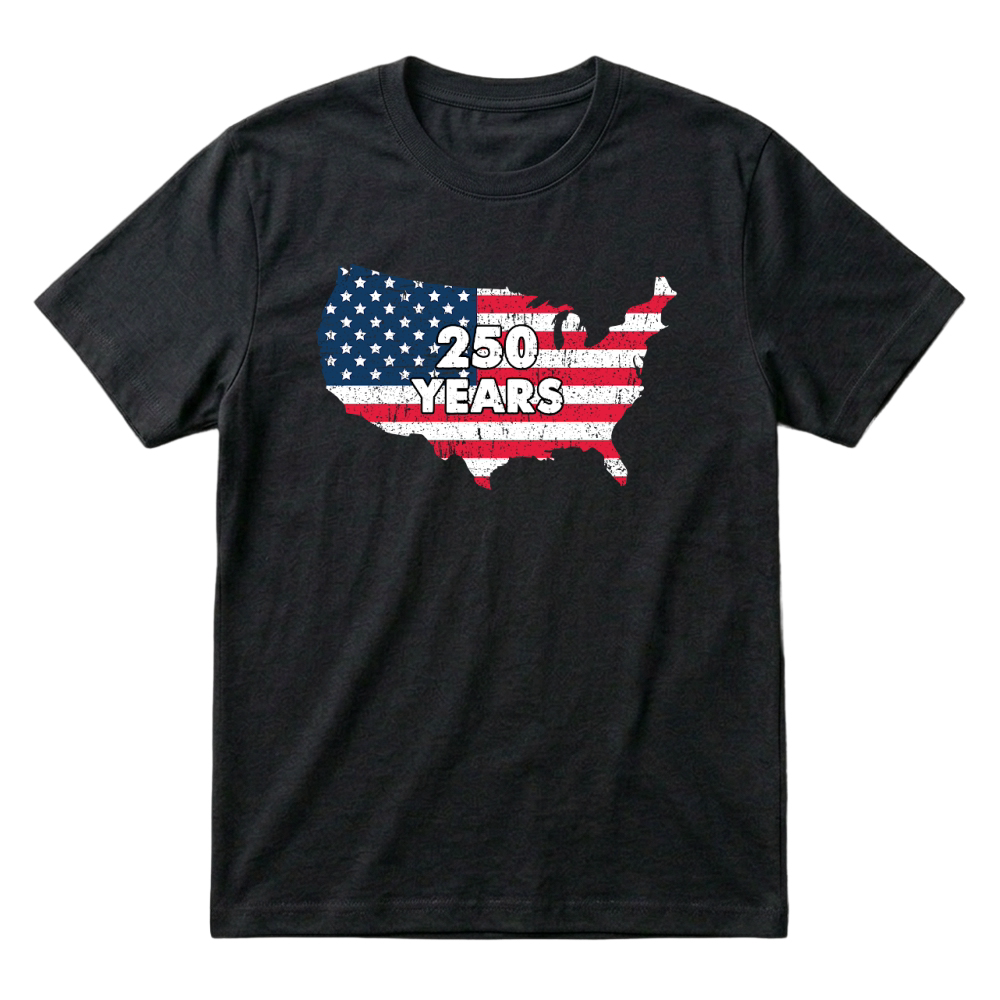 Product USA 250 Years Distressed Flag T-Shirt