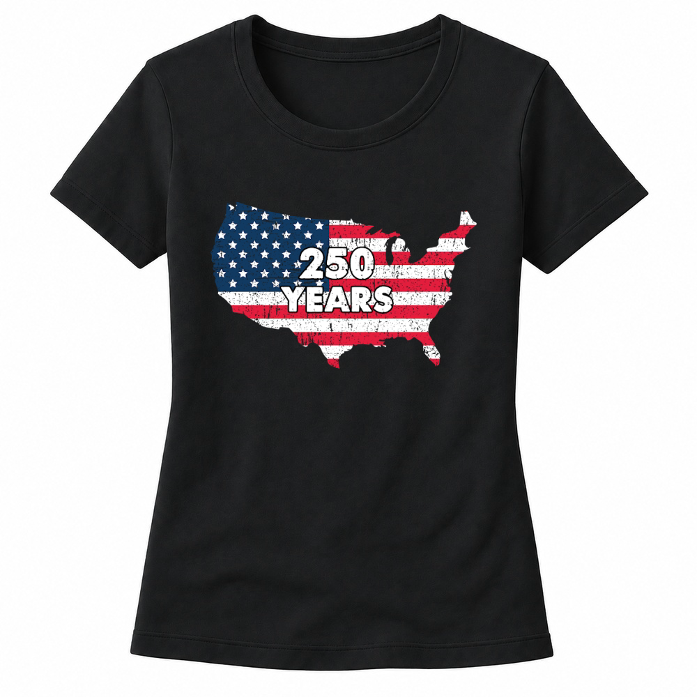 Product USA 250 Years Distressed Flag Women's T-shirts