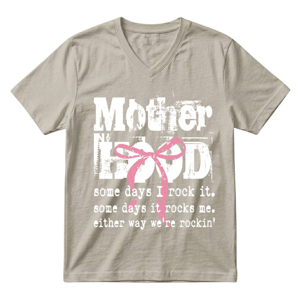 Product Funny Mom Sarcastic Motherhood Coquette V-Neck T-shirt