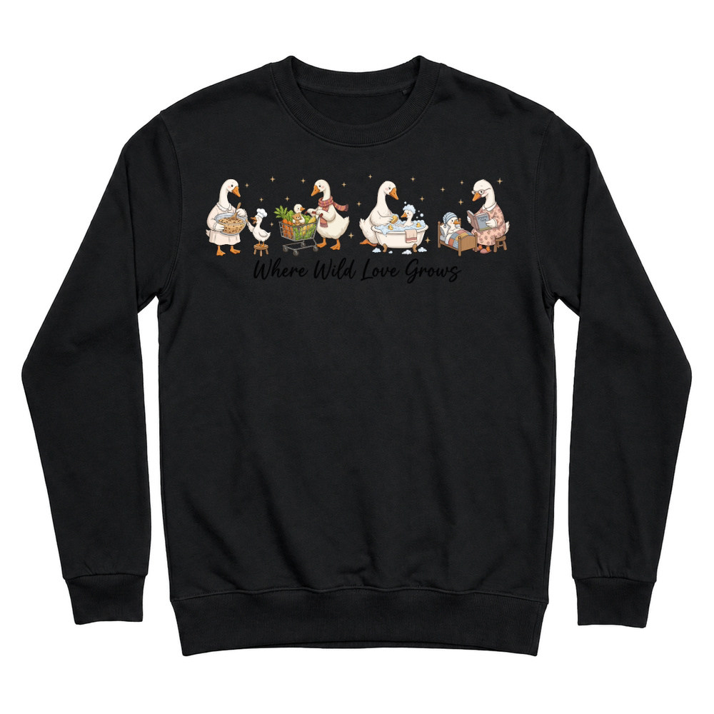 Product Where Wild Love Grows Funny Mom Unisex Sweatshirt