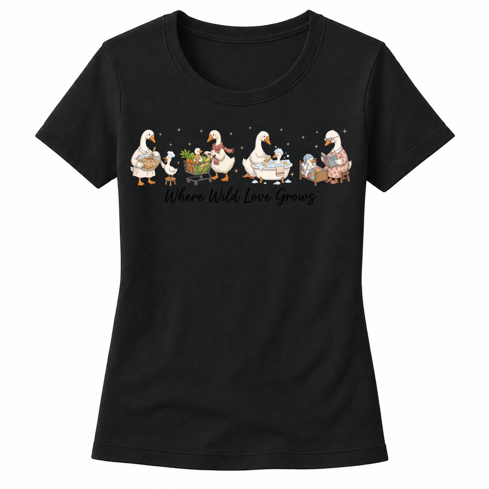 Product Where Wild Love Grows Funny Mom Women's T-shirts